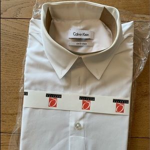 Calvin Klein slim fit herringbone dress shirt